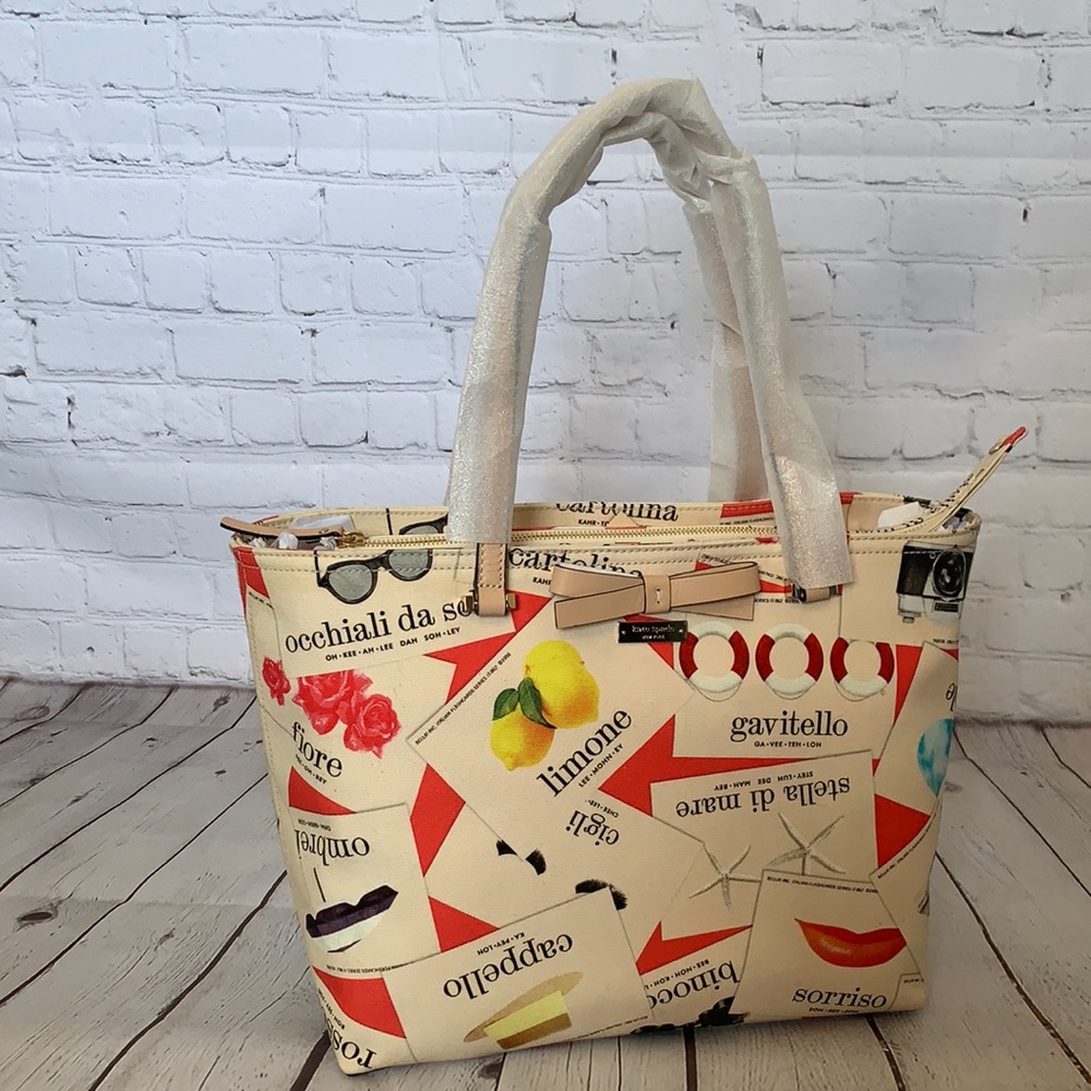 Kate Spade Francis Via Limoni Italiana Tote NWT